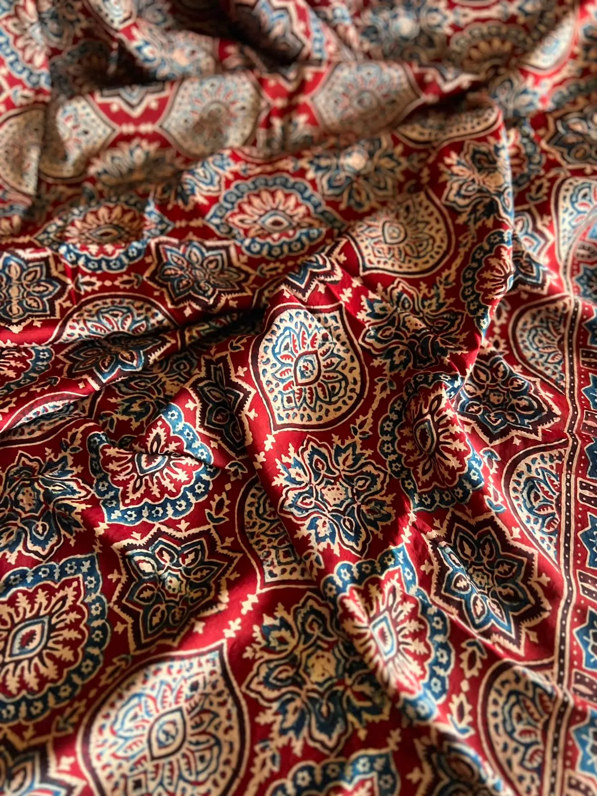Ajrakh Cotton — Marigold